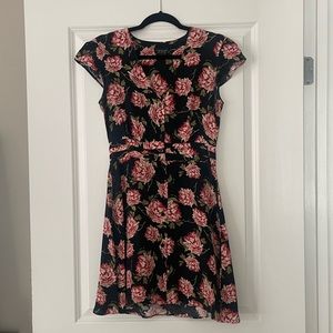 Topshop - Dark Floral Sun Dress